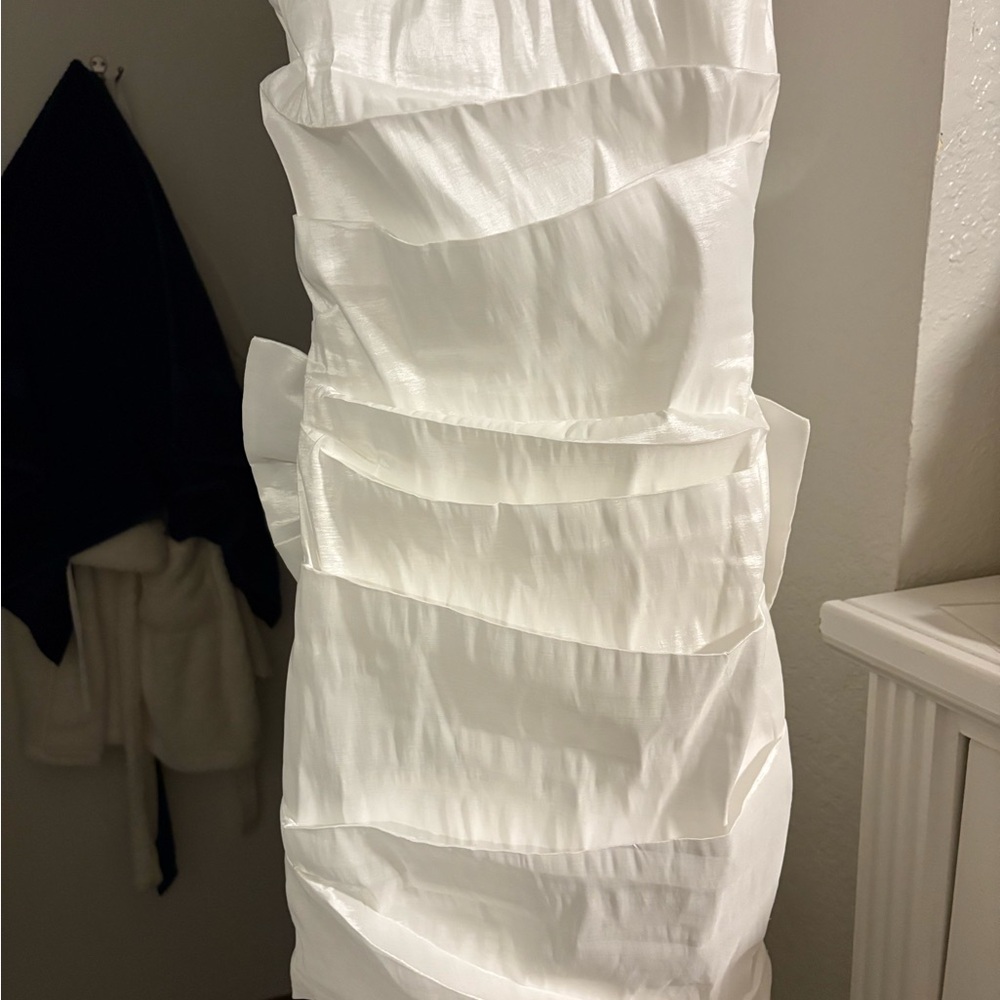 White Ruffled Dress